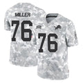 STECN D.Lions #76 Blake Miller Player Arctic Camo Salute To Service Limited Stitched Jerseys