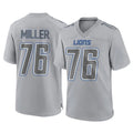 STECN D.Lions #76 Blake Miller Player Gray Atmosphere Fashion Home Game Stitched Jerseys