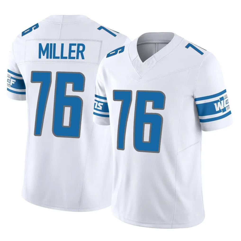 STECN D.Lions #76 Blake Miller Player White Vapor F.U.S.E. Limited Home Game Stitched Jerseys
