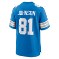 STECN D.Lions #81 Calvin Johnson Blue Team Retired Game Stitched Jerseys