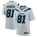 STECN D.Lions #81 Calvin Johnson Silver 2026 Rivalries Collection Game Stitched Jerseys