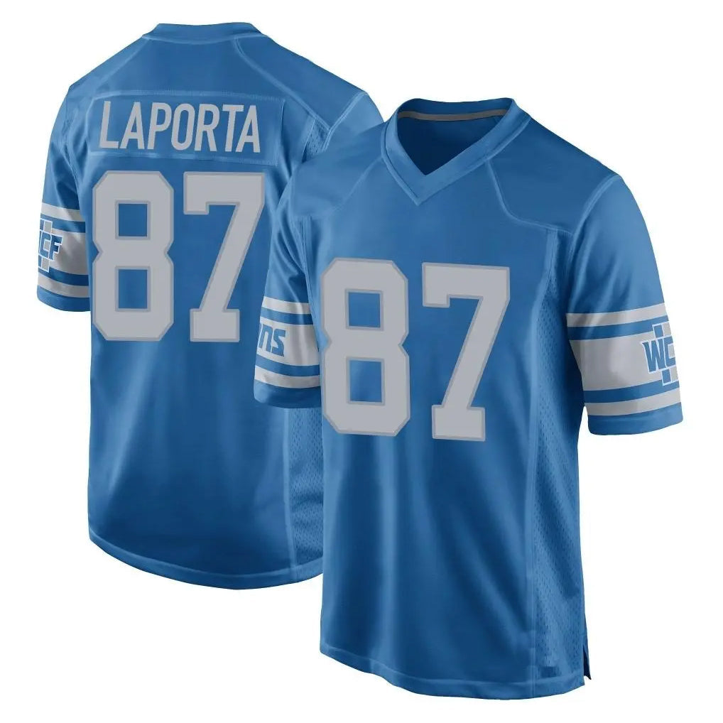 STECN D.Lions #87 Sam LaPorta Player Blue Vapor Untouchable Throwback Game Stitched Jerseys