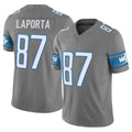 STECN D.Lions #87 Sam LaPorta Player Gray Vapor F.U.S.E. Limited Home Game Stitched Jerseys