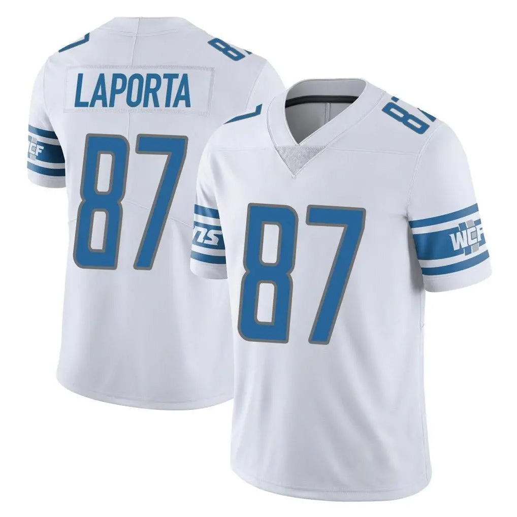 STECN D.Lions #87 Sam LaPorta Player White Limited Vapor Untouchable Home Game Stitched Jerseys