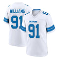 STECN D.Lions #91 Tyleik Williams Player White Alternate Home Game Stitched Jerseys