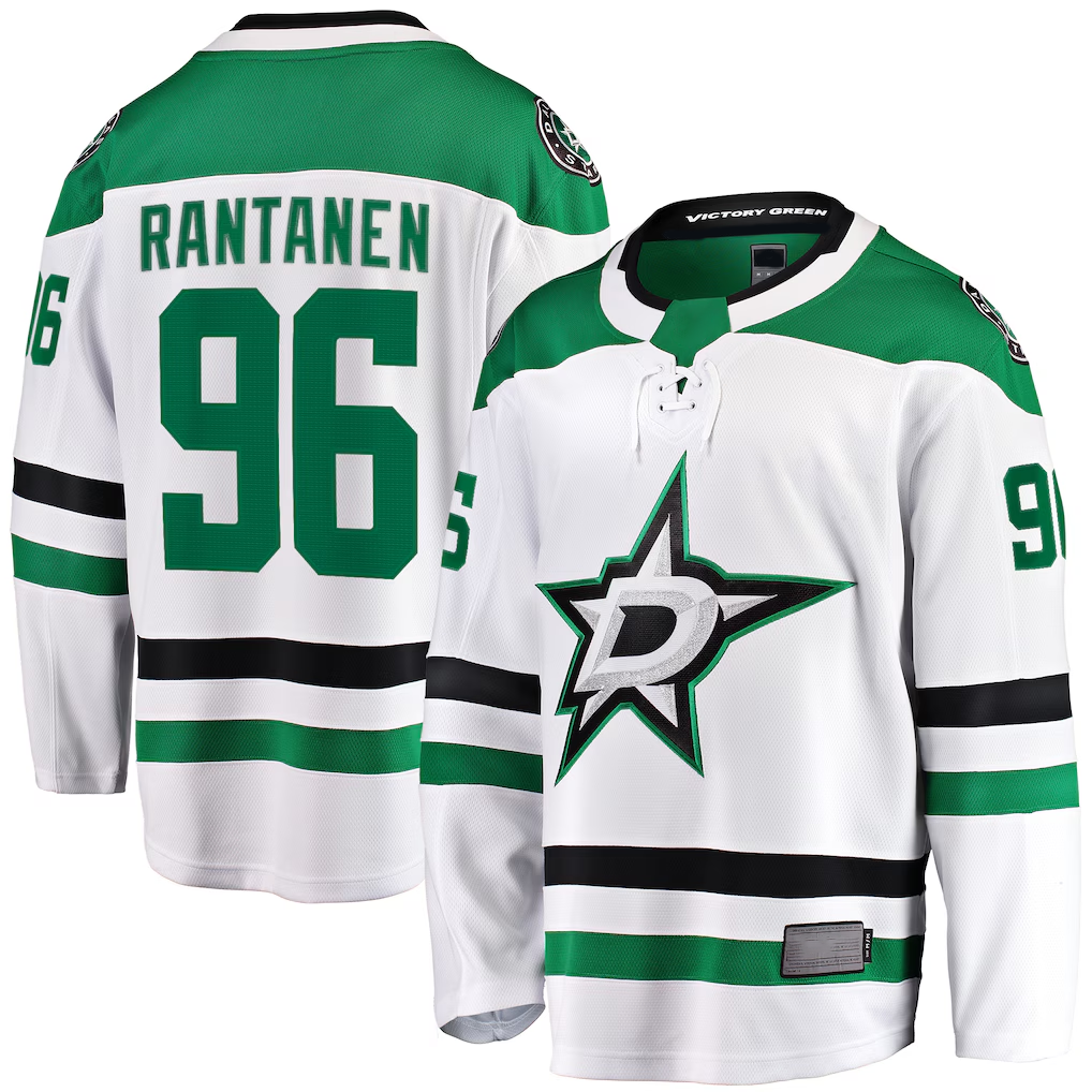 STECN D.Stars #96 Mikko Rantanen White Away Breakaway Jerseys
