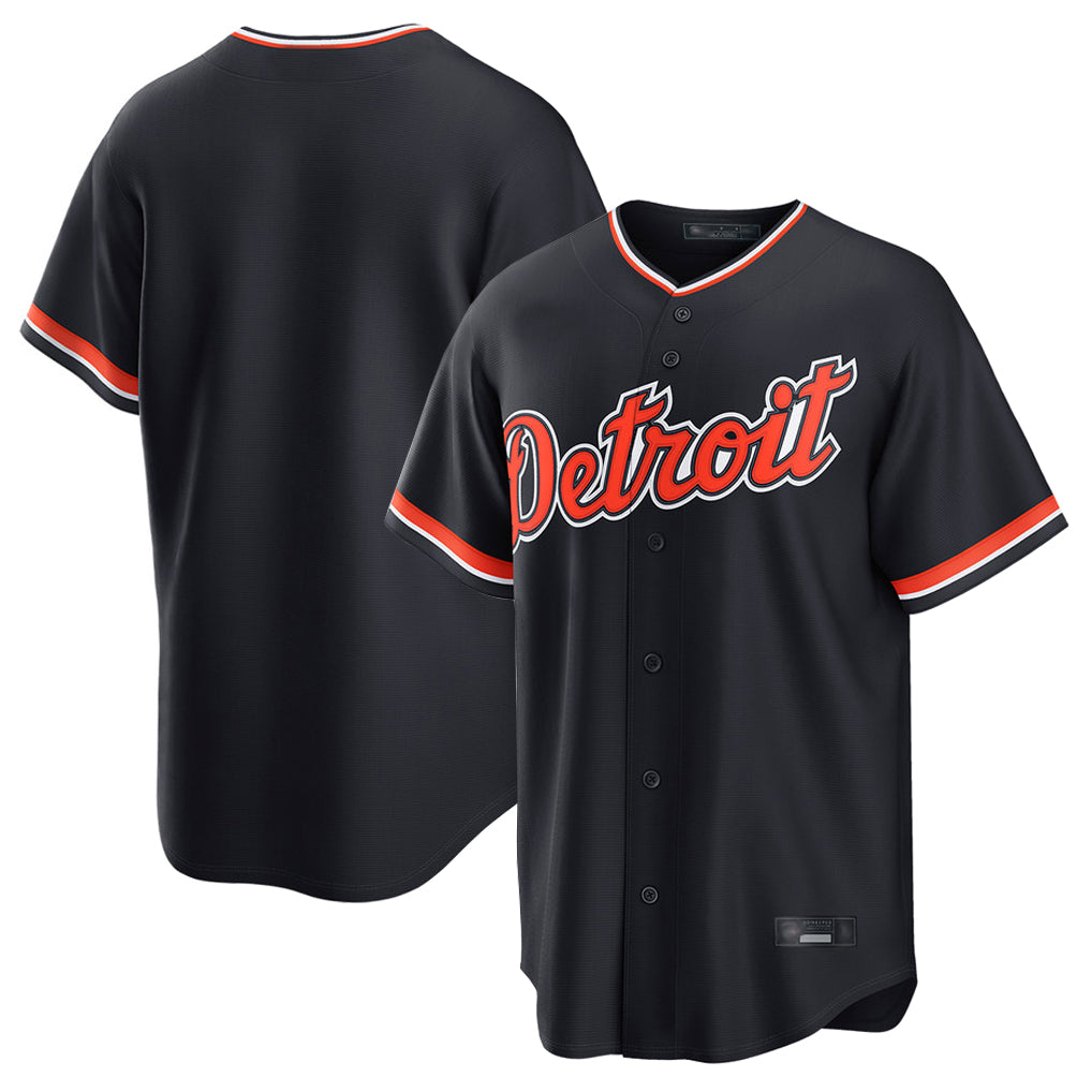 STECN D.Tigers Navy Home Game Blank Player Stitched Jerseys