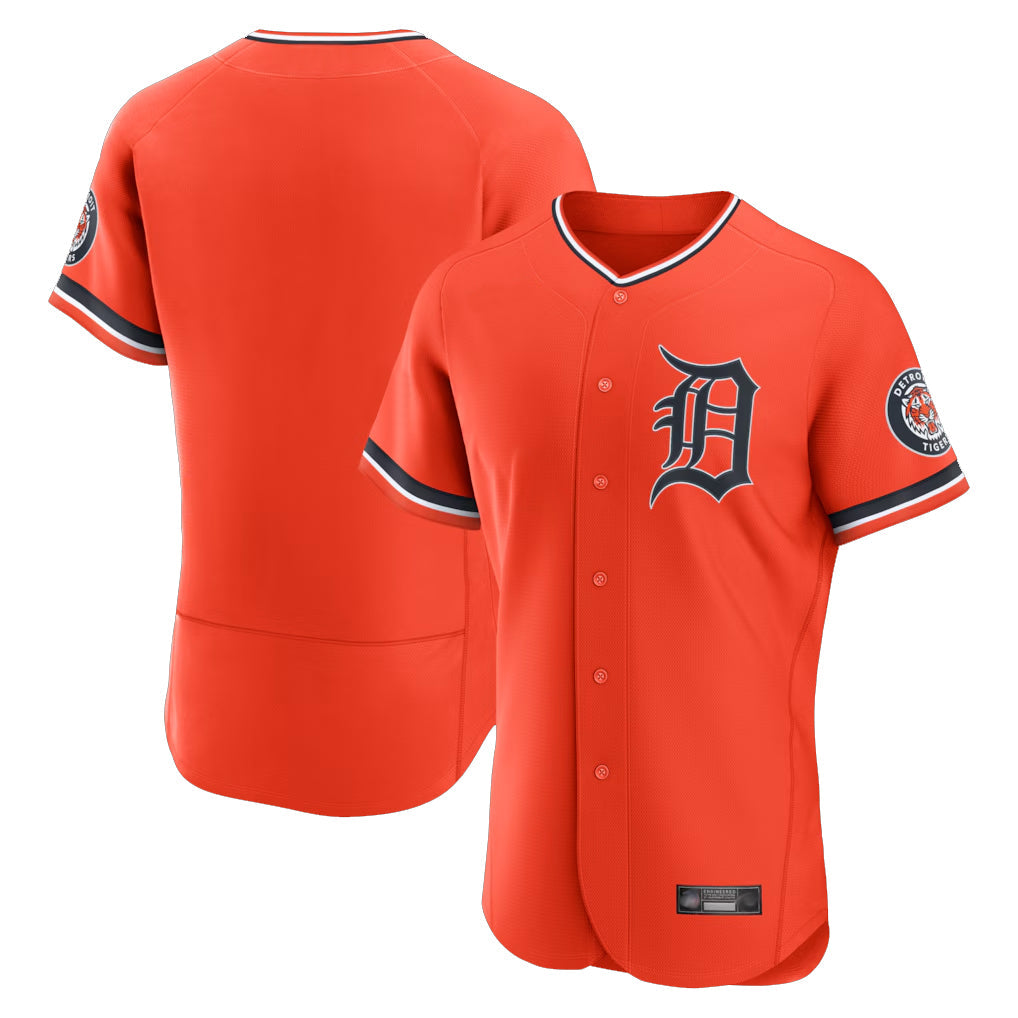 STECN D.Tigers Orange Limited Elite Home Blank Player Stitched Jerseys