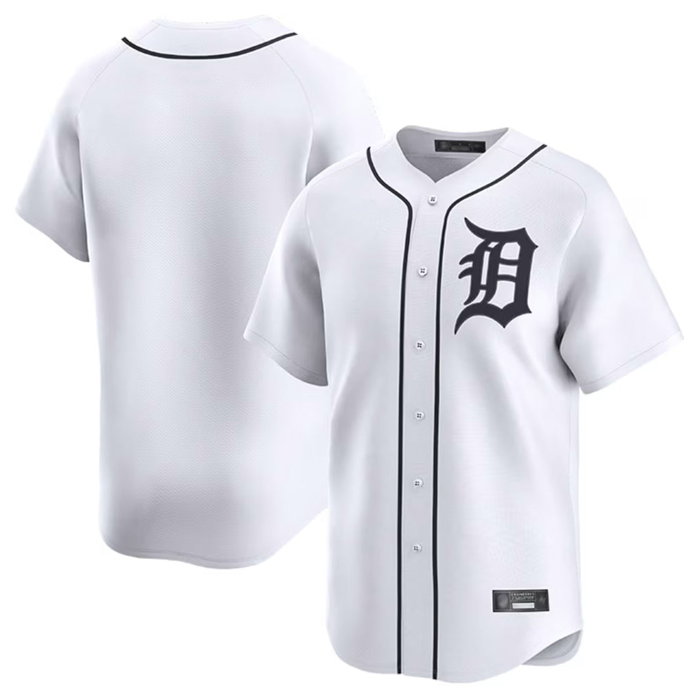 STECN D.Tigers White Home Limited Blank Player Stitched Jerseys