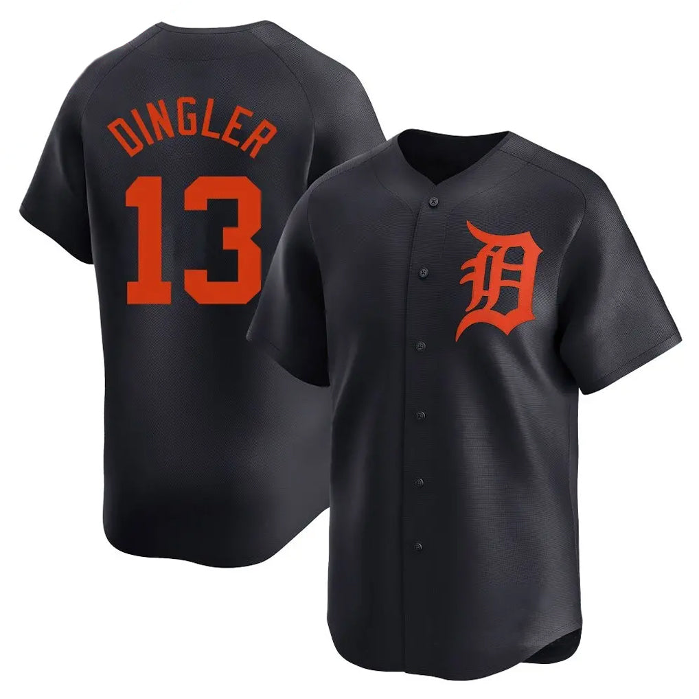 STECN D.Tigers #13 Dillon Dingler Player Navy Home Limited Stitched Jerseys