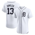 STECN D.Tigers #13 Dillon Dingler Player White Limited Elite Home Stitched Jerseys