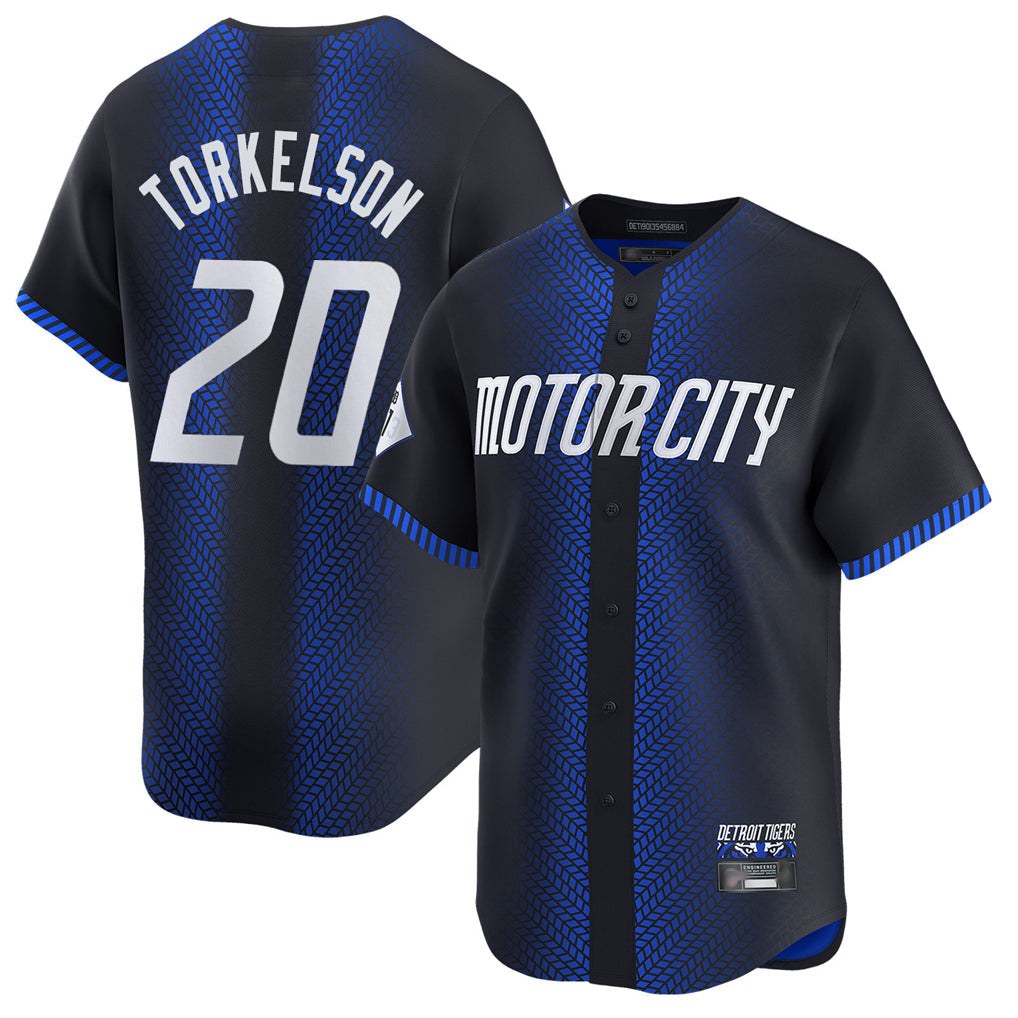 STECN D.Tigers #20 Spencer Torkelson Player Navy City Connect Home Limited Stitched Jerseys