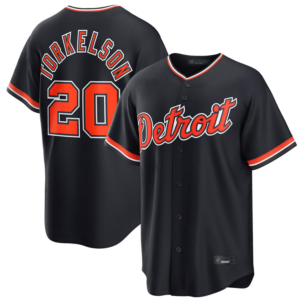 STECN D.Tigers #20 Spencer Torkelson Player Navy Home Game Stitched Jerseys