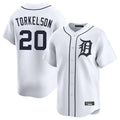 STECN D.Tigers #20 Spencer Torkelson Player White Home Limited Stitched Jerseys