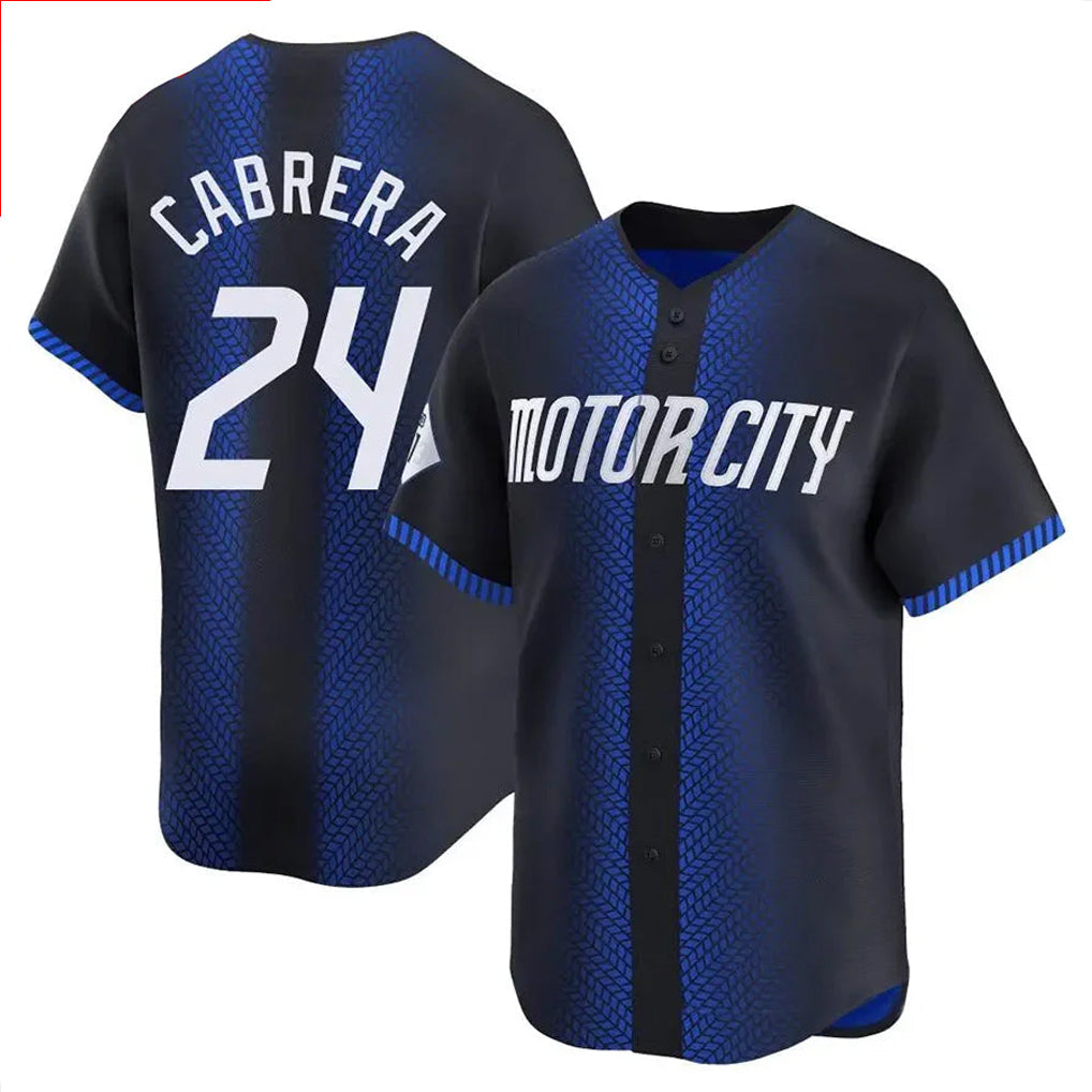 STECN D.Tigers #24 Miguel Cabrera Player Navy City Connect Home Limited Stitched Jerseys
