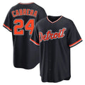 STECN D.Tigers #24 Miguel Cabrera Player Navy Home Game Stitched Jerseys