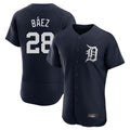 STECN D.Tigers #28 Javier B¡§¡éez Player Navy Limited Elite Home Stitched Jerseys