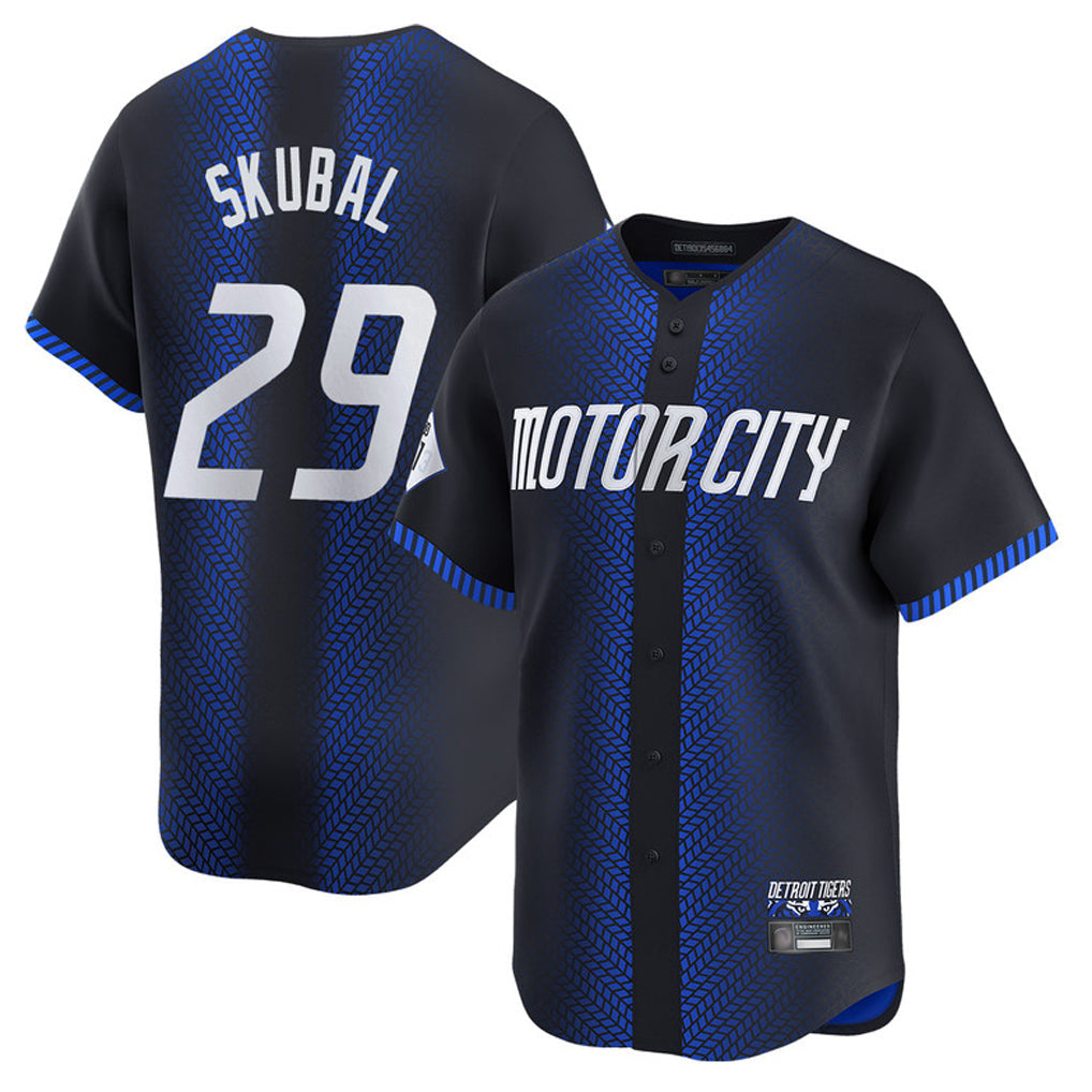 STECN D.Tigers #29 Tarik Skubal Player Navy City Connect Home Limited Stitched Jerseys