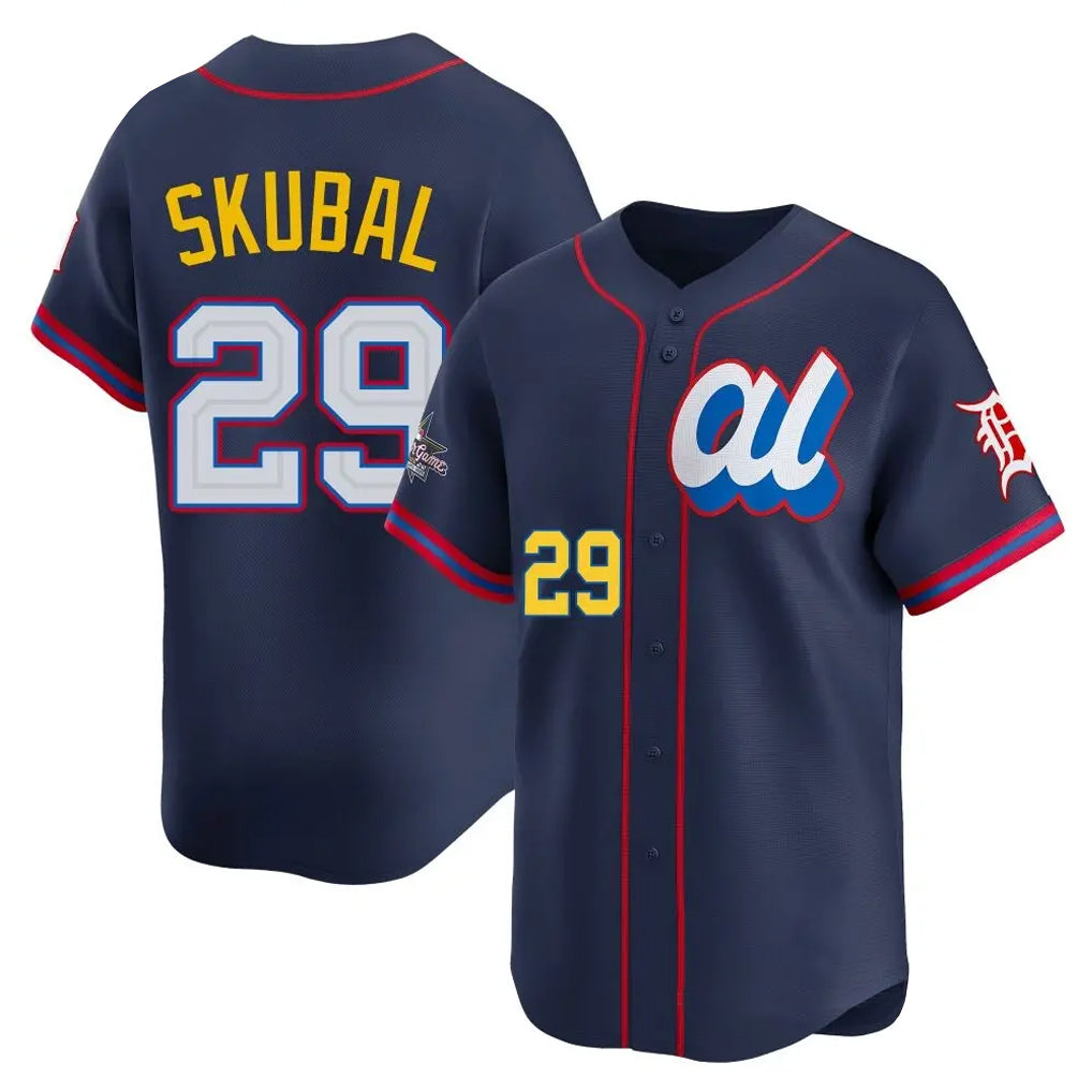 STECN D.Tigers #29 Tarik Skubal Player Navy Limited American League All-Star Edition Stitched Jerseys