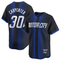 STECN D.Tigers #30 Kerry Carpenter Player Navy City Connect Home Limited Stitched Jerseys