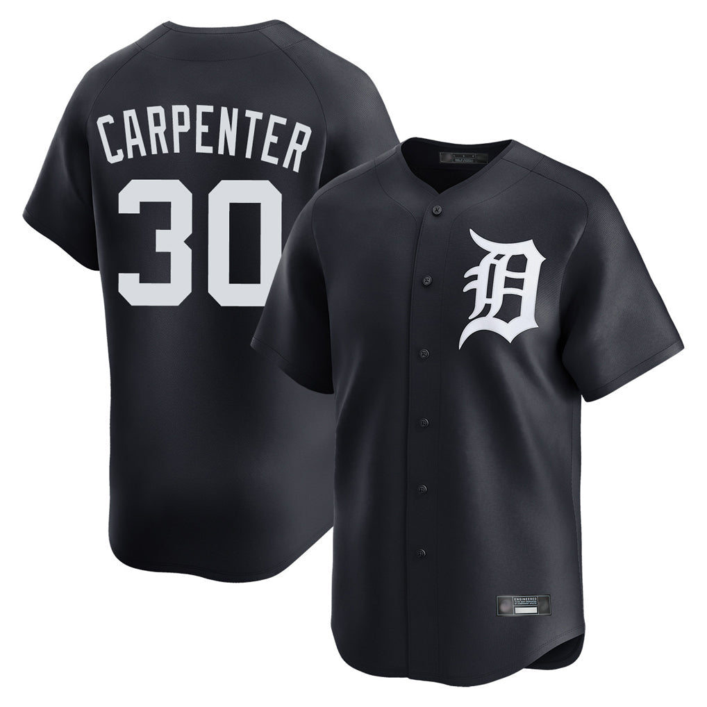 STECN D.Tigers #30 Kerry Carpenter Player Navy Home Limited Game Stitched Jerseys