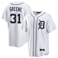 STECN D.Tigers #31 Riley Greene Player White Home Game Stitched Jerseys