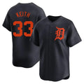 STECN D.Tigers #33 Colt Keith Player Navy Home Limited Stitched Jerseys