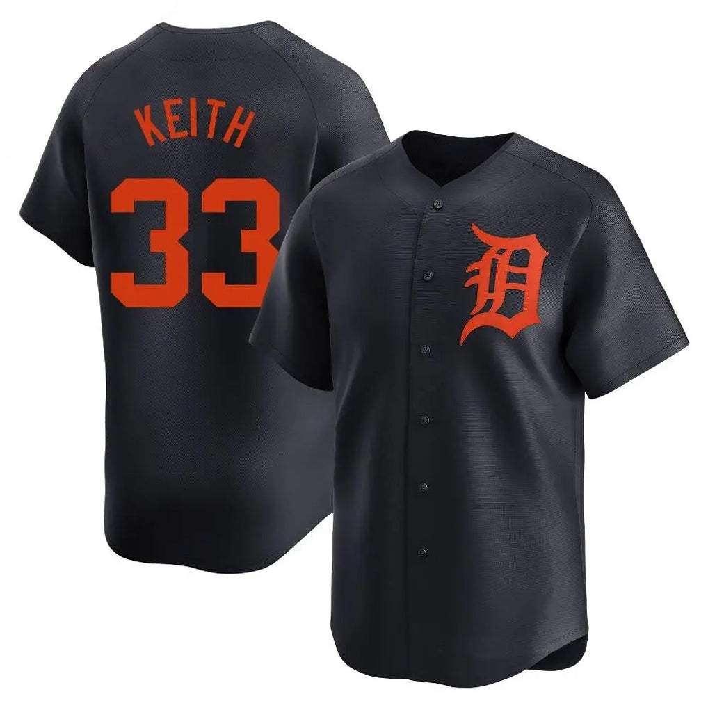 STECN D.Tigers #33 Colt Keith Player Navy Home Limited Stitched Jerseys