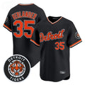 STECN D.Tigers #35 Justin Verlander Player Black Limited Home Stitched Jerseys