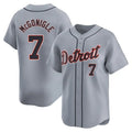 STECN D.Tigers #7 Kevin McGonigle Player Gray Home Limited Stitched Jerseys