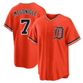STECN D.Tigers #7 Kevin McGonigle Player Orange Home Game Stitched Jerseys