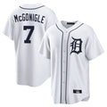 STECN D.Tigers #7 Kevin McGonigle Player White Home Game Stitched Jerseys