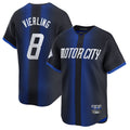 STECN D.Tigers #8 Matt Vierling Player Navy City Connect Home Limited Stitched Jerseys