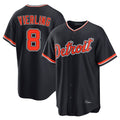 STECN D.Tigers #8 Matt Vierling Player Navy Home Game Stitched Jerseys