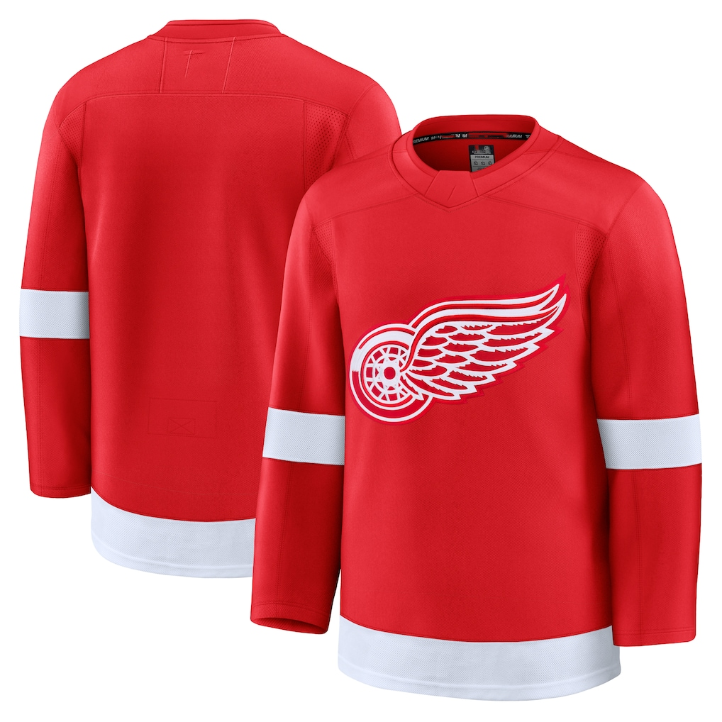STECN D.Red wings Red Home Premium Jerseys