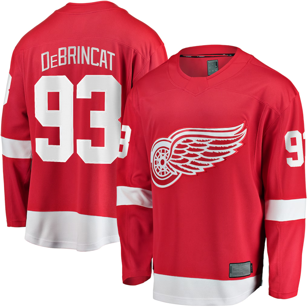 STECN D.Red wings #93 Alex DeBrincat Red Breakaway Jerseys