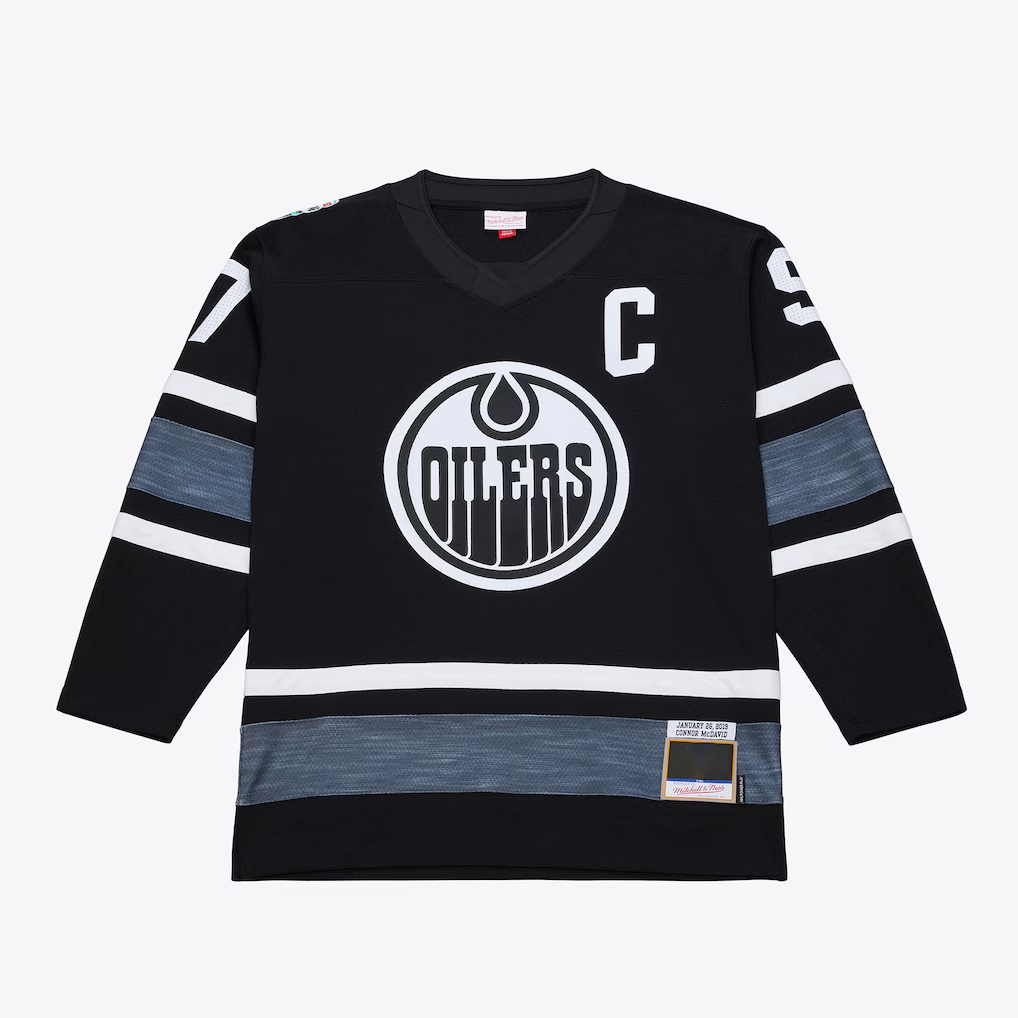 STECN E.Oilers Connor McDavid Mitchell & Ness Black 2019 All-Star Game Power Play Jerseys