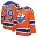 STECN E.Oilers #29 Leon Draisaitl Mitchell & Ness Orange Power Play Jerseys
