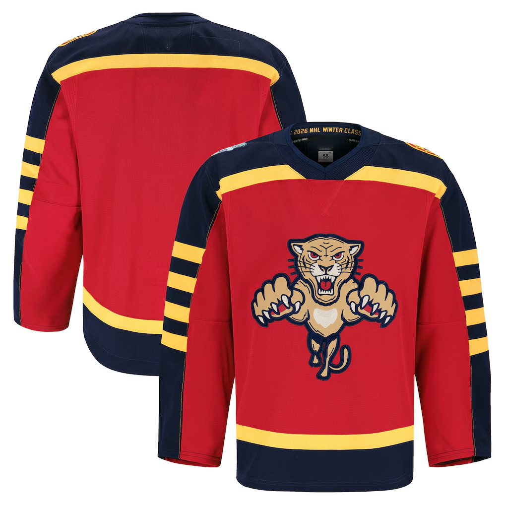 STECN F.Panthers Red 2026 Winter Classic Authentic Pro Jerseys