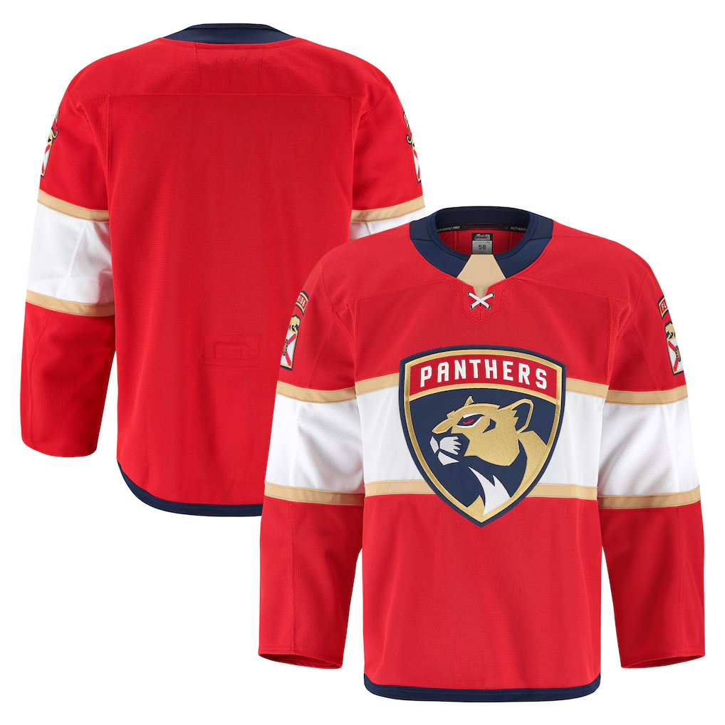 STECN F.Panthers Red Home Authentic Pro Jerseys