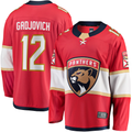 STECN F.Panthers #12 Jonah Gadjovich Red Premier Breakaway Player Jerseys