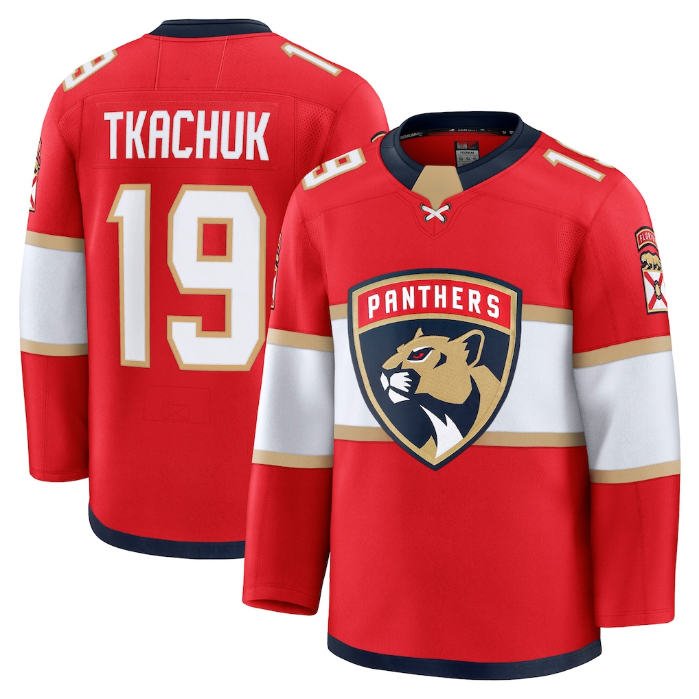 STECN F.Panthers #19 Matthew Tkachuk Red Home Premium Jerseys
