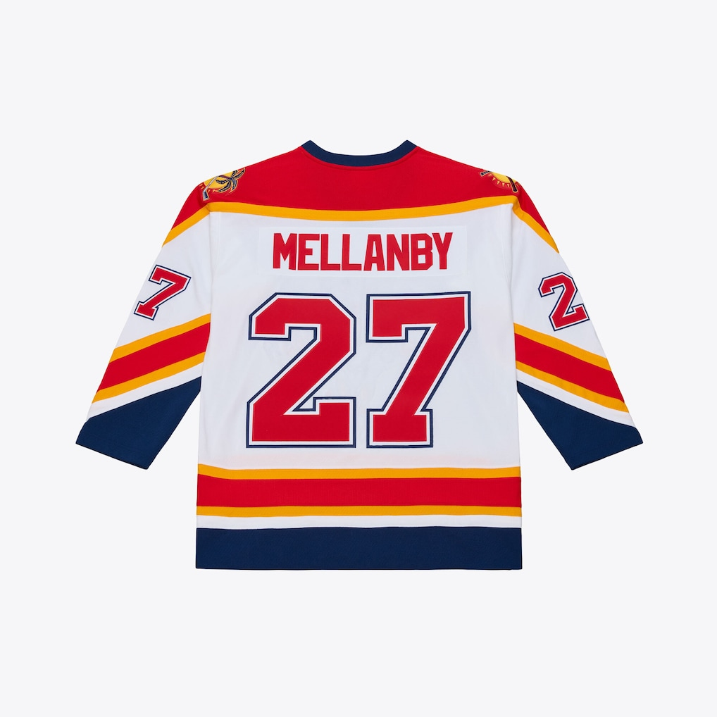 STECN F.Panthers #27 Scott Mellanby Mitchell & Ness White 1996 Power Play Jerseys