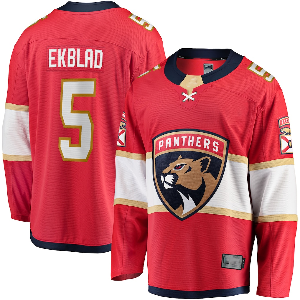 STECN F.Panthers #5 Aaron Ekblad Red Home Team Breakaway Player Jerseys