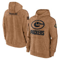 STECN GB.Packers Brown Salute to Service Hoodies Limited Game Blank Player Stitched Jerseys