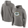STECN GB.Packers Gray Circuit Logo Pullover Hoodies Limited Game Blank Player Stitched Jerseys