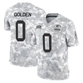 STECN GB.Packers #0 Matthew Golden Player Arctic Camo Salute To Service Limited Stitched Jerseys