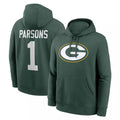 STECN GB.Packers #1 Micah Parsons Player Black Pullover Hoodies Limited Stitched Jerseys