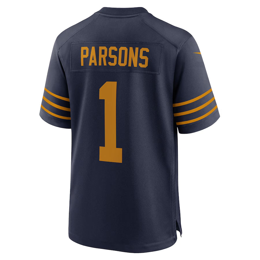 STECN GB.Packers #1 Micah Parsons Player Navy The 1923 Classic Home Game Stitched Jerseys