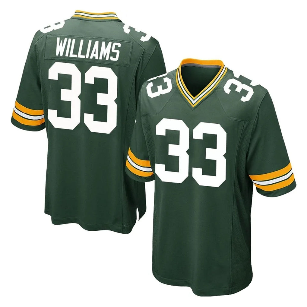 STECN GB.Packers #33 Evan Williams Player Green Home Game Stitched Jerseys